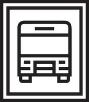 Bus transportation symbol icon vector image. Illustration of the silhouette bus transport public travel design image