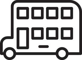 Bus transportation symbol icon vector image. Illustration of the silhouette bus transport public travel design image