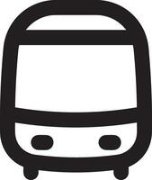 Bus transportation symbol icon vector image. Illustration of the silhouette bus transport public travel design image