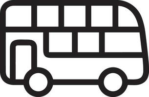 Bus transportation symbol icon vector image. Illustration of the silhouette bus transport public travel design image