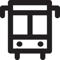 Bus transportation symbol icon vector image. Illustration of the silhouette bus transport public travel design image