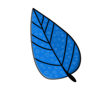 Blue Leaf Illustration png