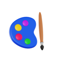 pintar herramientas 3d icono png