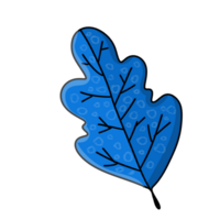 Blue Leaf Illustration png