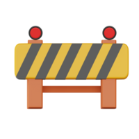 Barrier Construction 3D Icon png