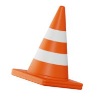 tráfego cone 3d ícone png