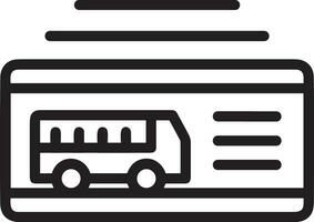 Bus transportation symbol icon vector image. Illustration of the silhouette bus transport public travel design image