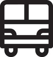 Bus transportation symbol icon vector image. Illustration of the silhouette bus transport public travel design image