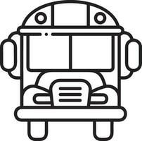 Bus transportation symbol icon vector image. Illustration of the silhouette bus transport public travel design image