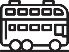 Bus transportation symbol icon vector image. Illustration of the silhouette bus transport public travel design image