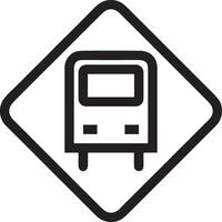 Bus transportation symbol icon vector image. Illustration of the silhouette bus transport public travel design image