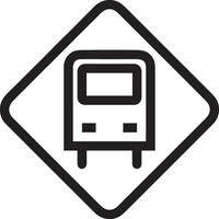 Bus transportation symbol icon vector image. Illustration of the silhouette bus transport public travel design image