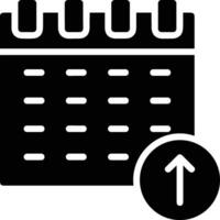 Calendar schedule icon symbol vector image. Illustration of the modern appointment reminder agenda symbol graphic design image