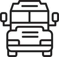 Bus transportation symbol icon vector image. Illustration of the silhouette bus transport public travel design image