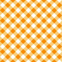 Orange plaid pattern background. plaid pattern background. plaid background. For backdrop, decoration, gift wrapping, gingham tablecloth. vector