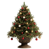 Noël arbre dans le pot ai génératif png