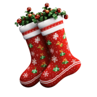 Cute Christmas Socks Ai Generative png