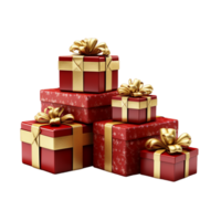 Weihnachten Geschenk Box ai generativ png