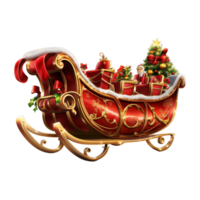 Jingle Bell Joyride Sleigh Ai Generative png