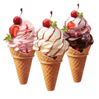 ice cream desserts Ai Generative png