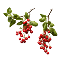 Realistic red currant berry Ai Generative png