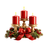 Merry Christmas Candles Ai Generative png