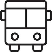 Bus transportation symbol icon vector image. Illustration of the silhouette bus transport public travel design image