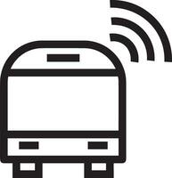 Bus transportation symbol icon vector image. Illustration of the silhouette bus transport public travel design image