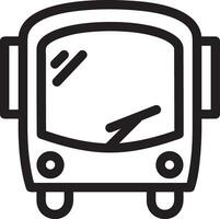 Bus transportation symbol icon vector image. Illustration of the silhouette bus transport public travel design image