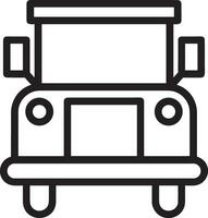 Bus transportation symbol icon vector image. Illustration of the silhouette bus transport public travel design image