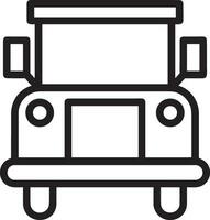 Bus transportation symbol icon vector image. Illustration of the silhouette bus transport public travel design image