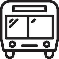 Bus transportation symbol icon vector image. Illustration of the silhouette bus transport public travel design image