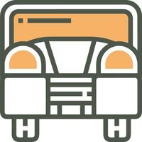 Bus transportation symbol icon vector image. Illustration of the silhouette bus transport public travel design image