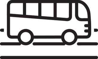 Bus transportation symbol icon vector image. Illustration of the silhouette bus transport public travel design image