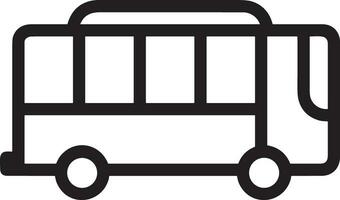 Bus transportation symbol icon vector image. Illustration of the silhouette bus transport public travel design image