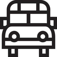 Bus transportation symbol icon vector image. Illustration of the silhouette bus transport public travel design image