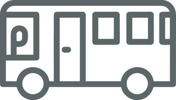 Bus transportation symbol icon vector image. Illustration of the silhouette bus transport public travel design image