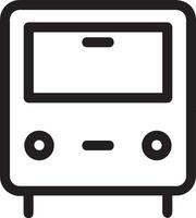 Bus transportation symbol icon vector image. Illustration of the silhouette bus transport public travel design image