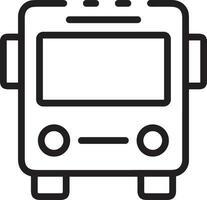 Bus transportation symbol icon vector image. Illustration of the silhouette bus transport public travel design image