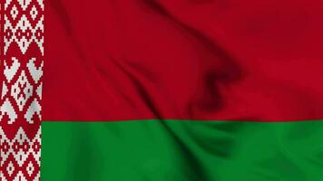 Weißrussland winken Flagge realistisch Animation Video