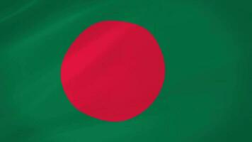 Bangladesh golvend vlag realistisch animatie video