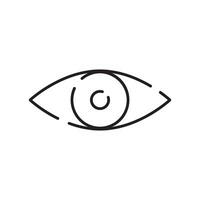 striped eye icon vector