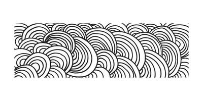 horizontal patrón, textura, línea mano dibujado. escotilla dibujo bolígrafo tinta y rayado dibujar lápiz bosquejo garabatear rasguño estilo. negro forma en blanco antecedentes. Clásico gráfico diseño. vector ilustración