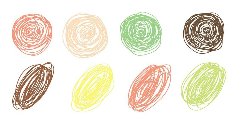 Set Pattern, line hand drawn texture. Hatch drawing pen ink crosshatch pencil sketch. Doodle scratch style. Candy pastel shape isolated on white background. Vintage graphic design. Vector illustration