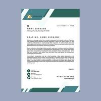 Professional corporate business A4 Size letterhead design vector template.