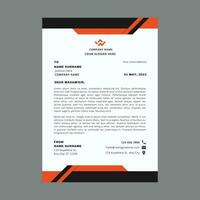 Professional corporate business A4 Size letterhead design vector template.