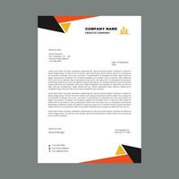Professional corporate business A4 Size letterhead design vector template.