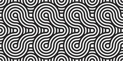 Abstract lines geometric seamless pattern. Rounded pattern. Vector repeat endless fabric background.