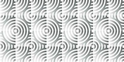 Abstract lines geometric seamless pattern. Rounded pattern. Vector repeat endless fabric background.