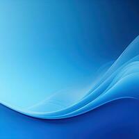 Simple elegant blue background for design, waves, empty space, surface photo